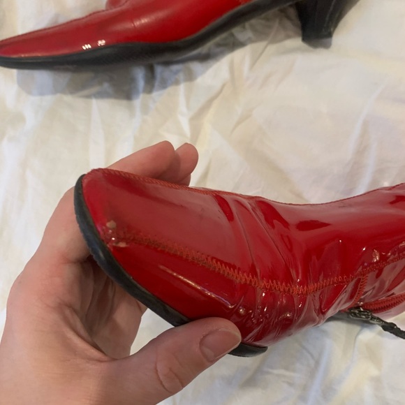❤️ RED vinyl prada boots ❤️ - Picture 4 of 7
